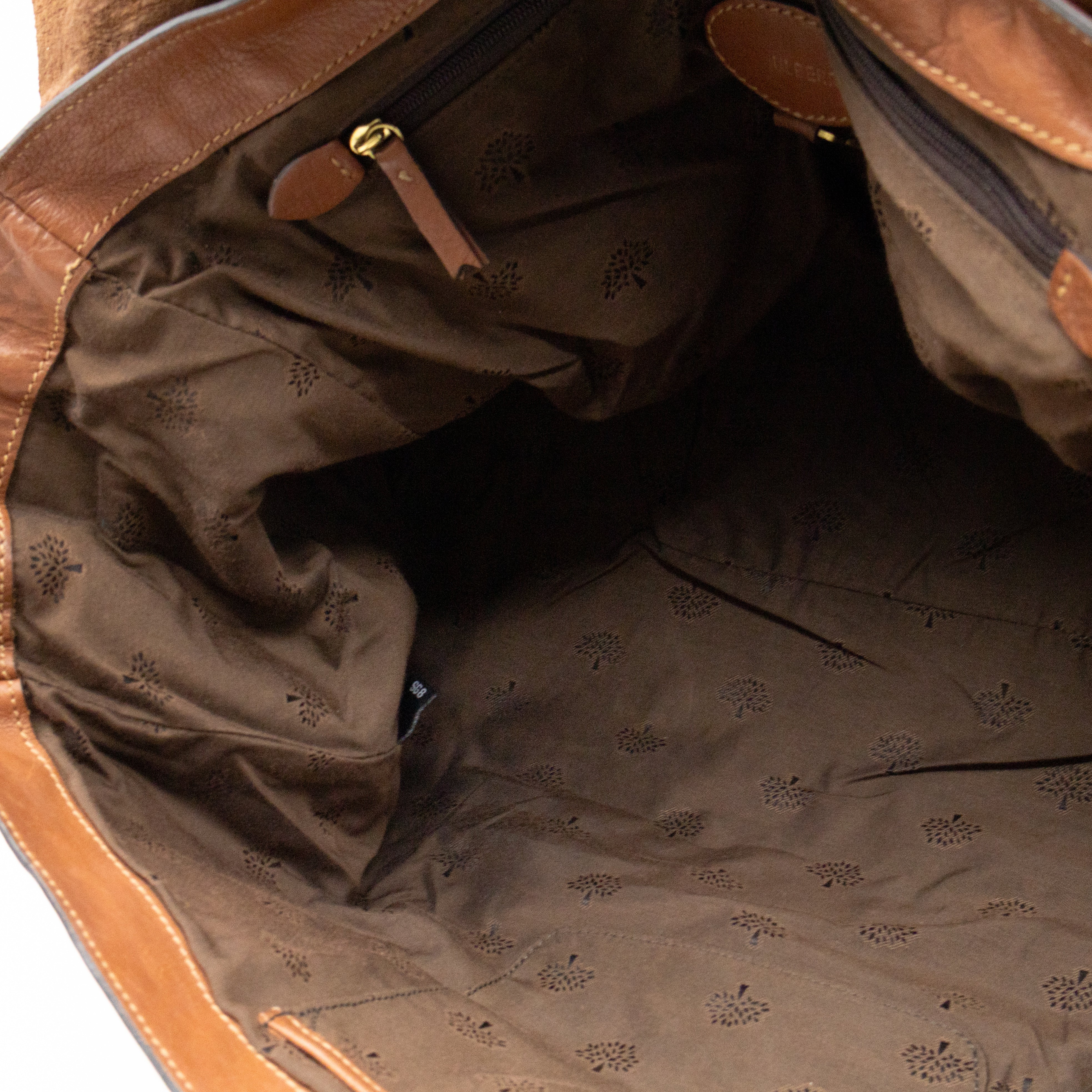 Oversized Alexa Brown Leather
