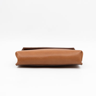 Tie Bag Pouch Camel Leather