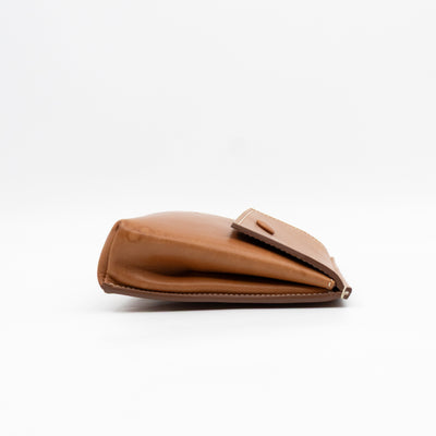 Tie Bag Pouch Camel Leather