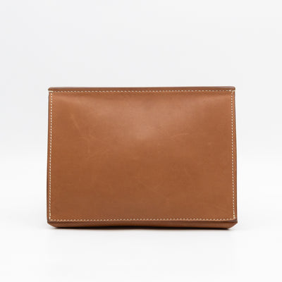 Tie Bag Pouch Camel Leather