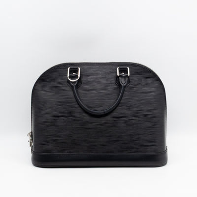 Alma PM Black Epi Leather