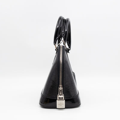 Alma BB Black Epi Electric Leather