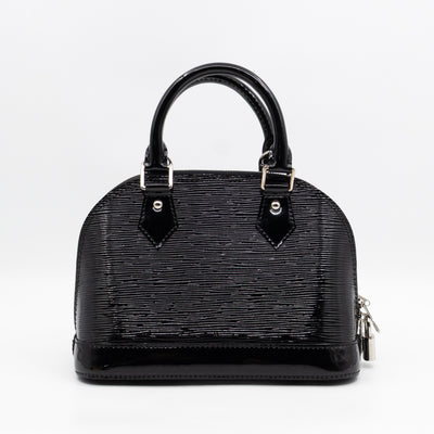 Alma BB Black Epi Electric Leather