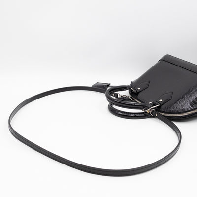 Alma BB Black Epi Electric Leather