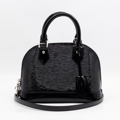 Alma BB Black Epi Electric Leather