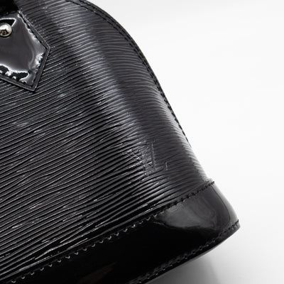 Alma BB Black Epi Electric Leather
