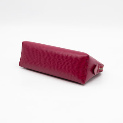 Cosmetic Pouch PM Fuchsia Epi Leather