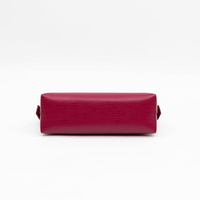 Cosmetic Pouch PM Fuchsia Epi Leather