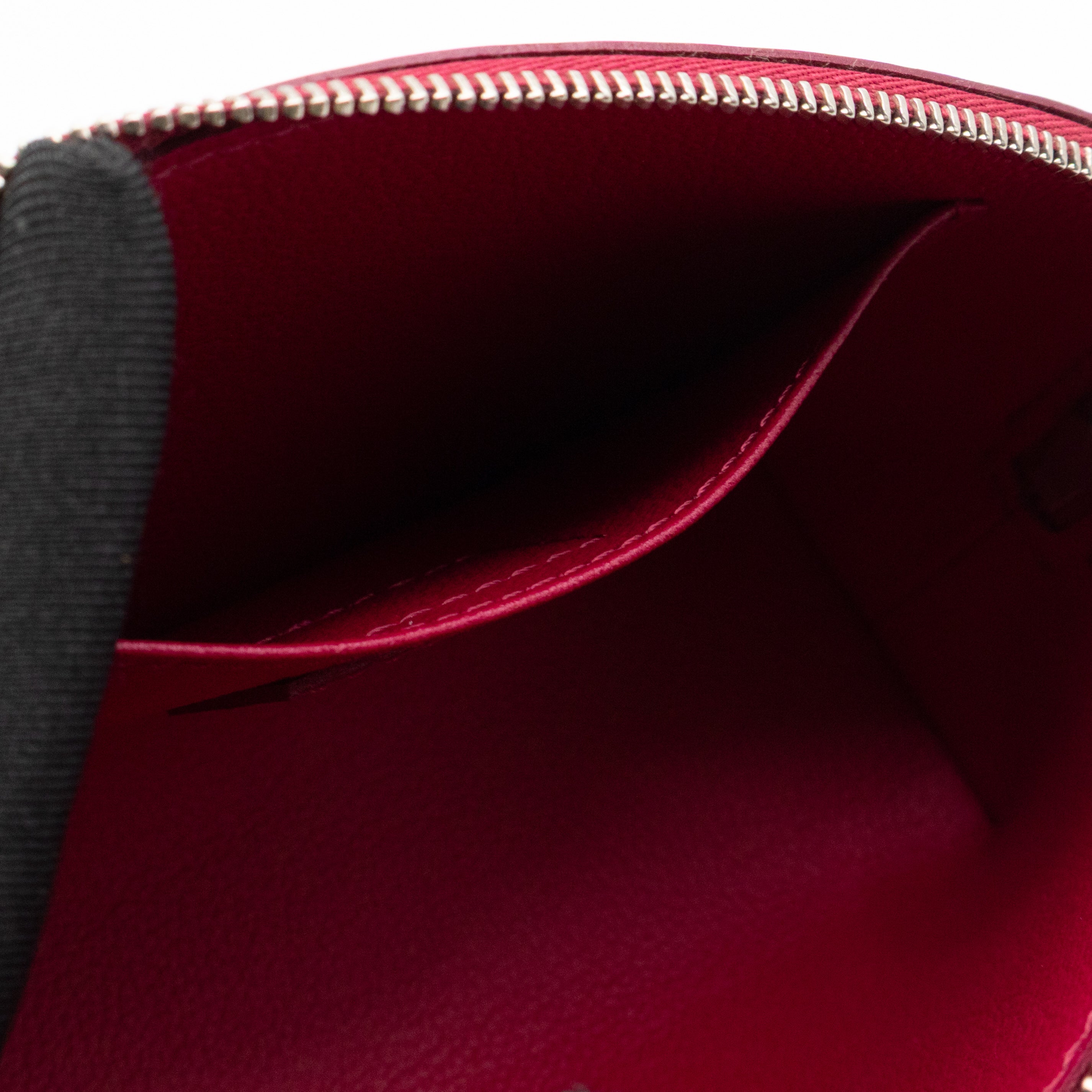 Cosmetic Pouch PM Fuchsia Epi Leather