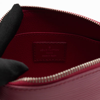 Cosmetic Pouch PM Fuchsia Epi Leather