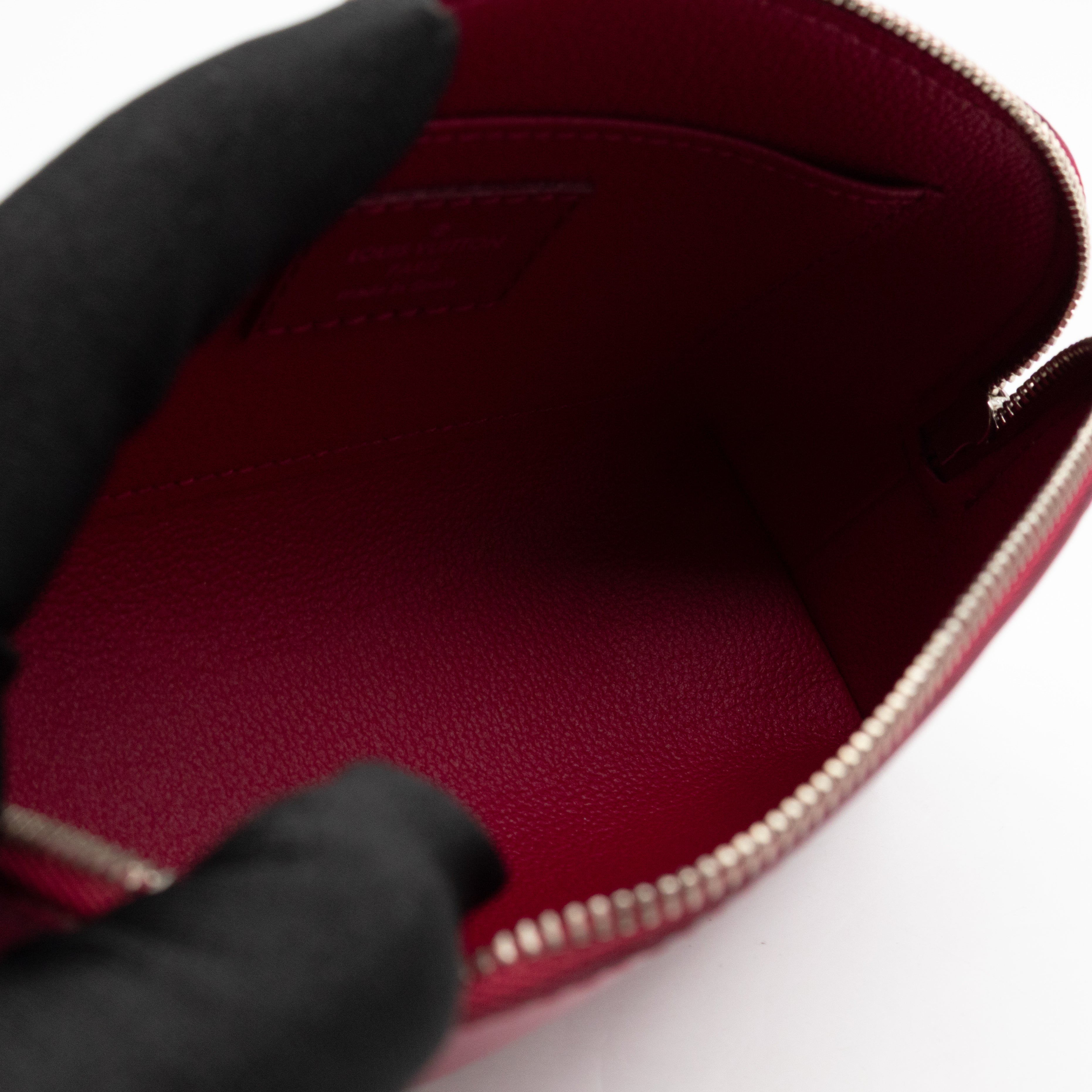 Cosmetic Pouch PM Fuchsia Epi Leather