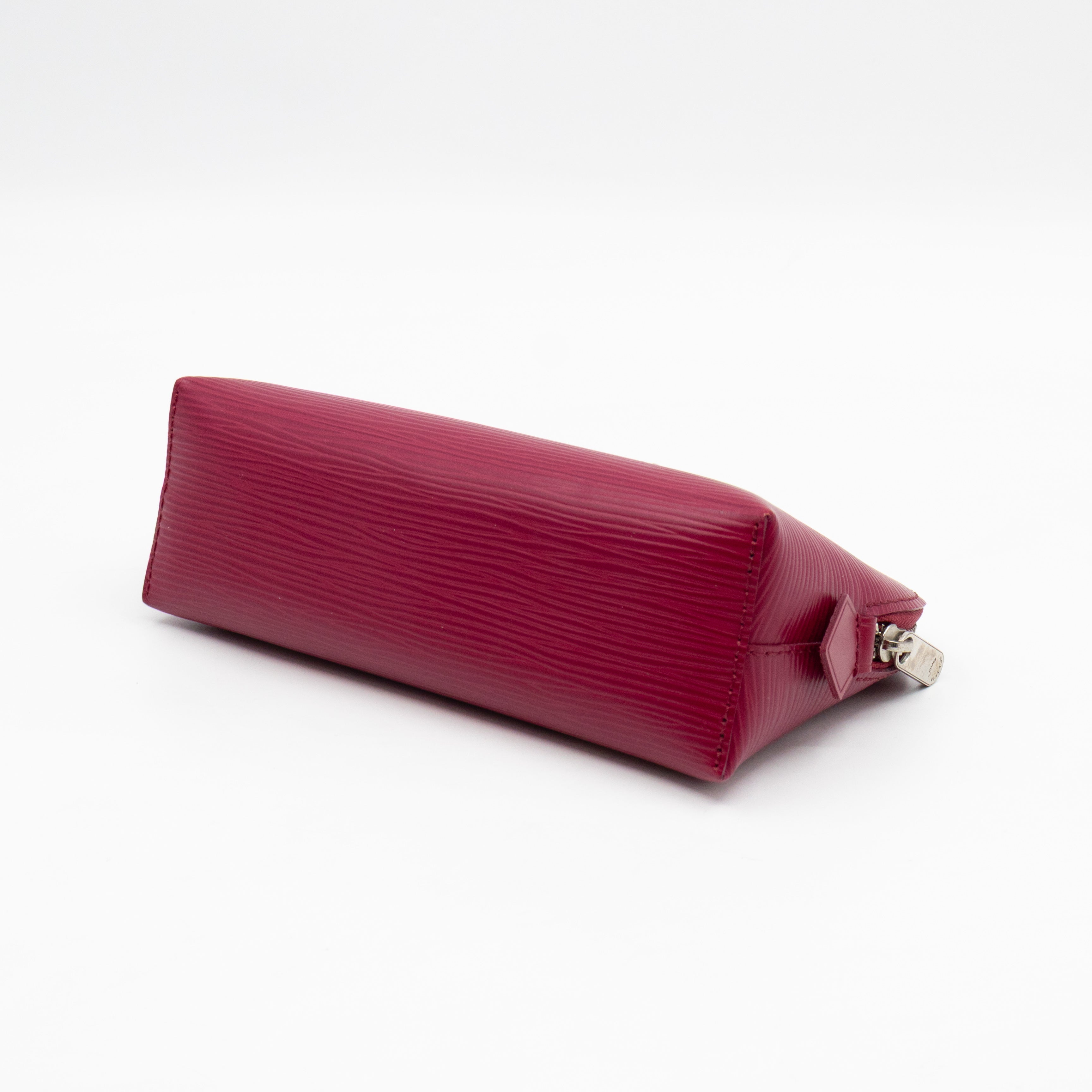 Cosmetic Pouch PM Fuchsia Epi Leather