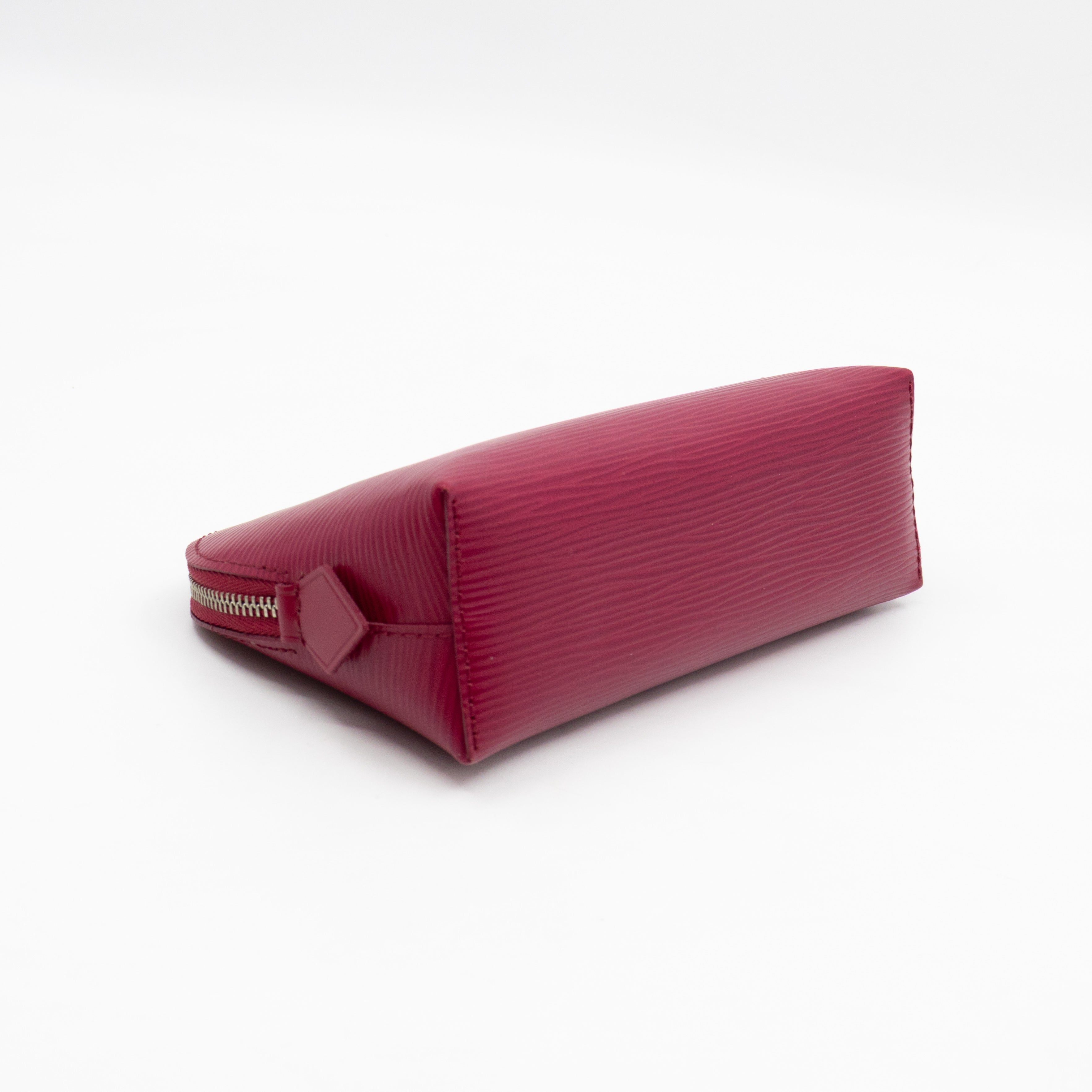 Cosmetic Pouch PM Fuchsia Epi Leather