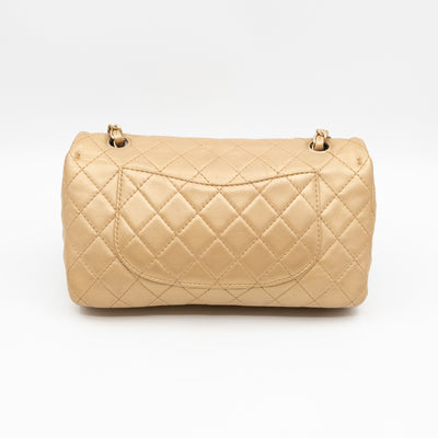 Precious Jewel Flap Bag Medium Gold Lambskin