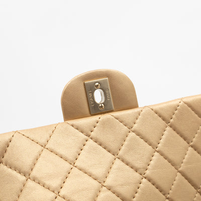 Precious Jewel Flap Bag Medium Gold Lambskin