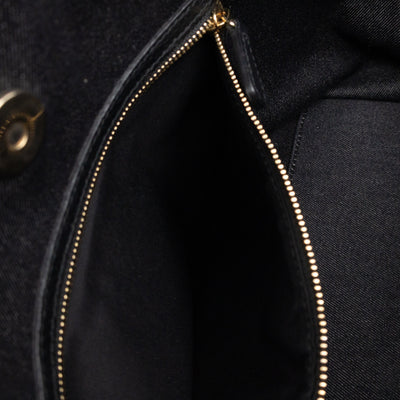 D-Light Tote Bag Embellished Black & Grey Denim