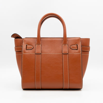 Mini Zipped Bayswater Brown Leather