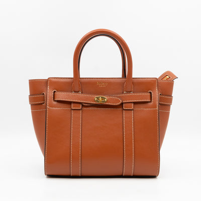 Mini Zipped Bayswater Brown Leather