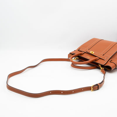 Mini Zipped Bayswater Brown Leather