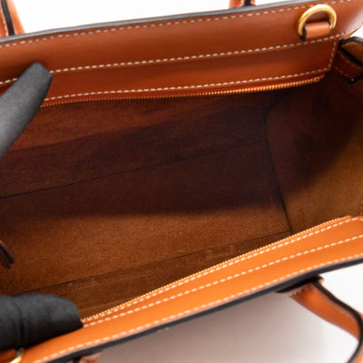 Mini Zipped Bayswater Brown Leather
