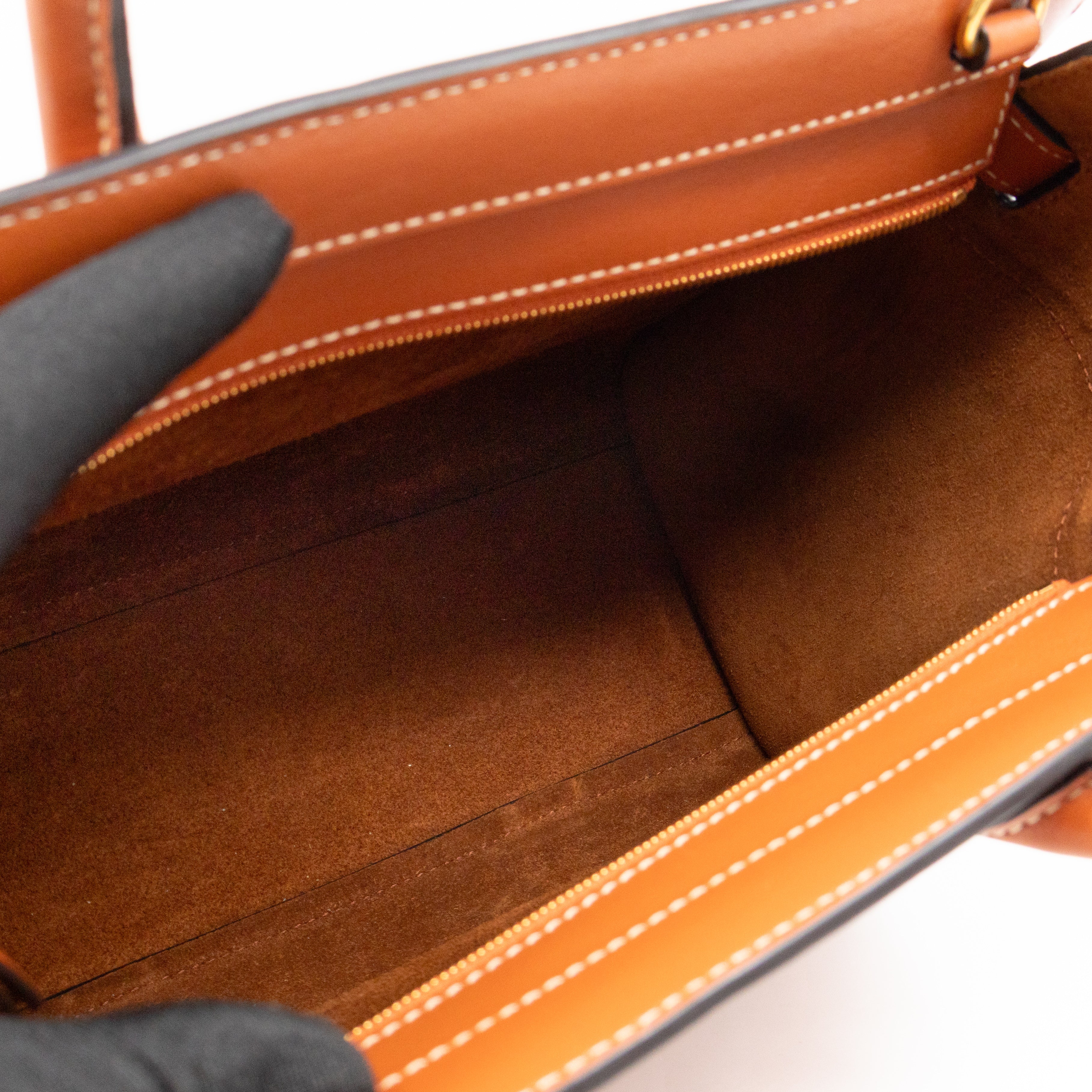 Mini Zipped Bayswater Brown Leather