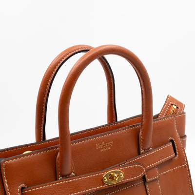 Mini Zipped Bayswater Brown Leather