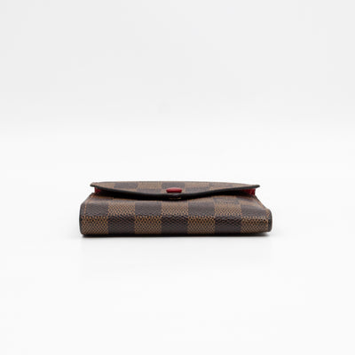 Victorine Wallet Damier Ebene Fuchsia