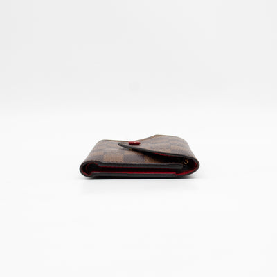 Victorine Wallet Damier Ebene Fuchsia