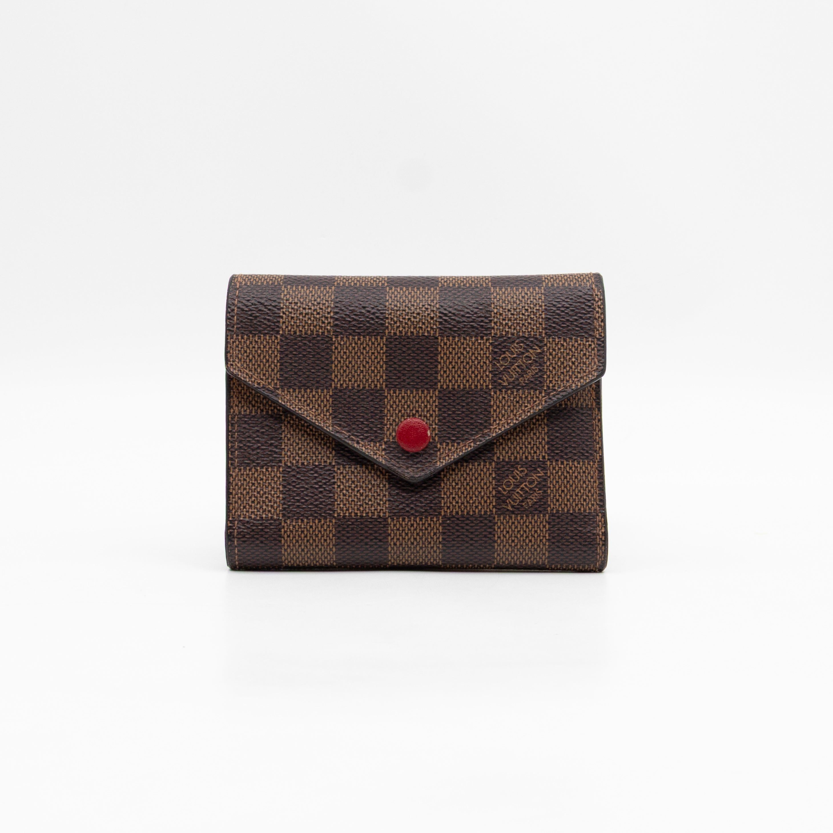 Victorine Wallet Damier Ebene Fuchsia