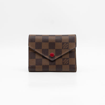 Victorine Wallet Damier Ebene Fuchsia