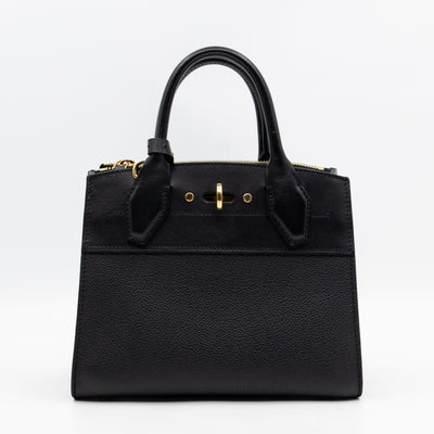 City Steamer PM Black Leather
