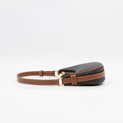 Mini Ava Bag Triomphe Canvas Tan Calfskin Leather
