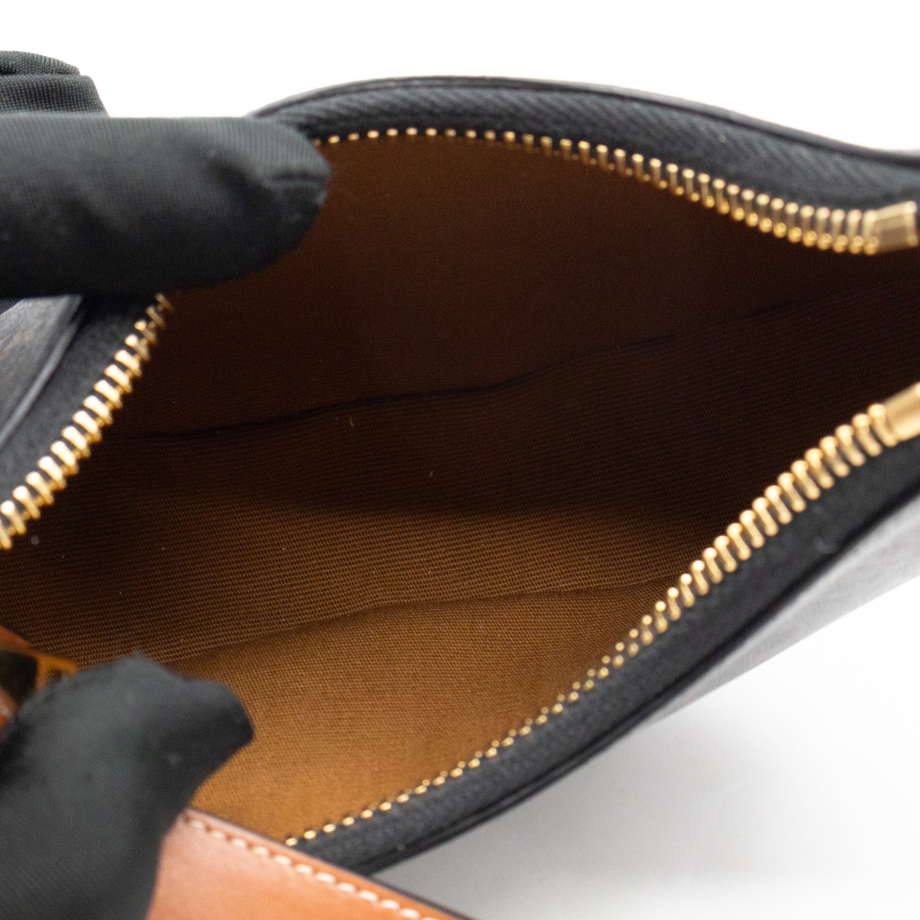 Mini Ava Bag Triomphe Canvas Tan Calfskin Leather