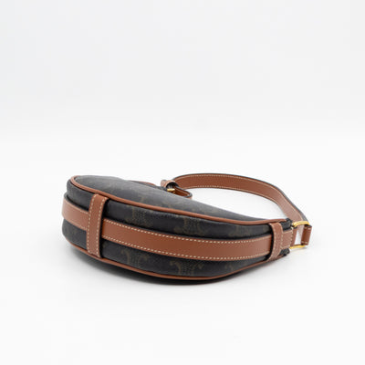 Mini Ava Bag Triomphe Canvas Tan Calfskin Leather