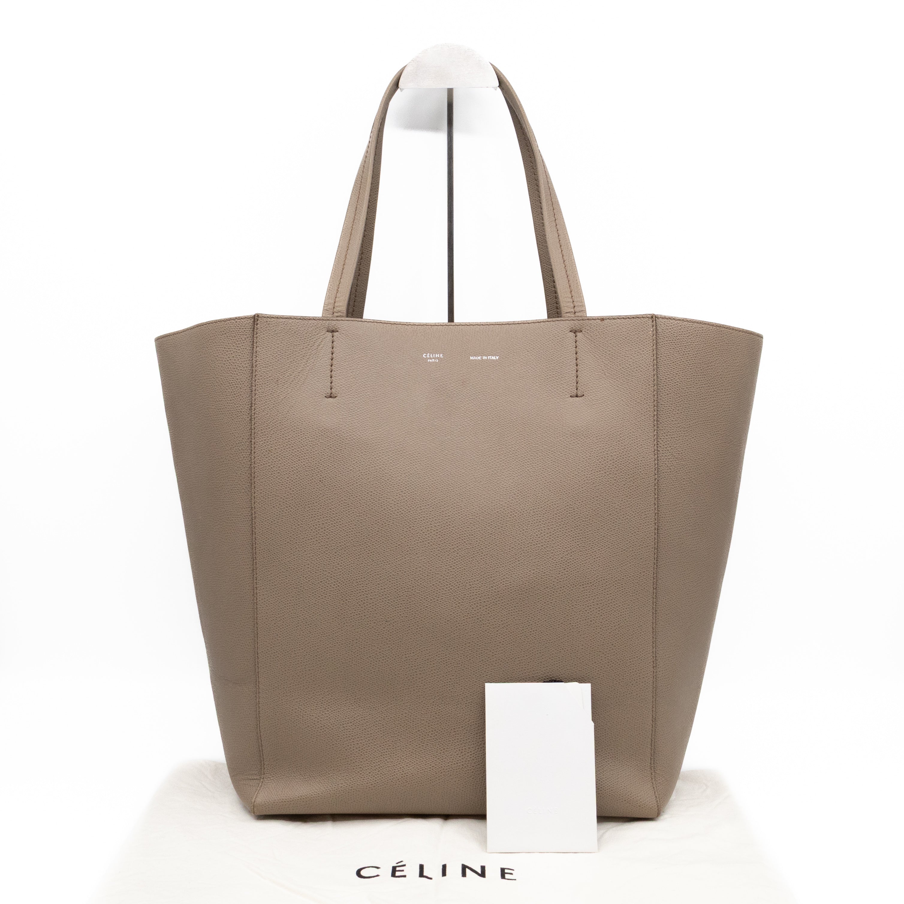Cabas Phantom Tote Grey Leather