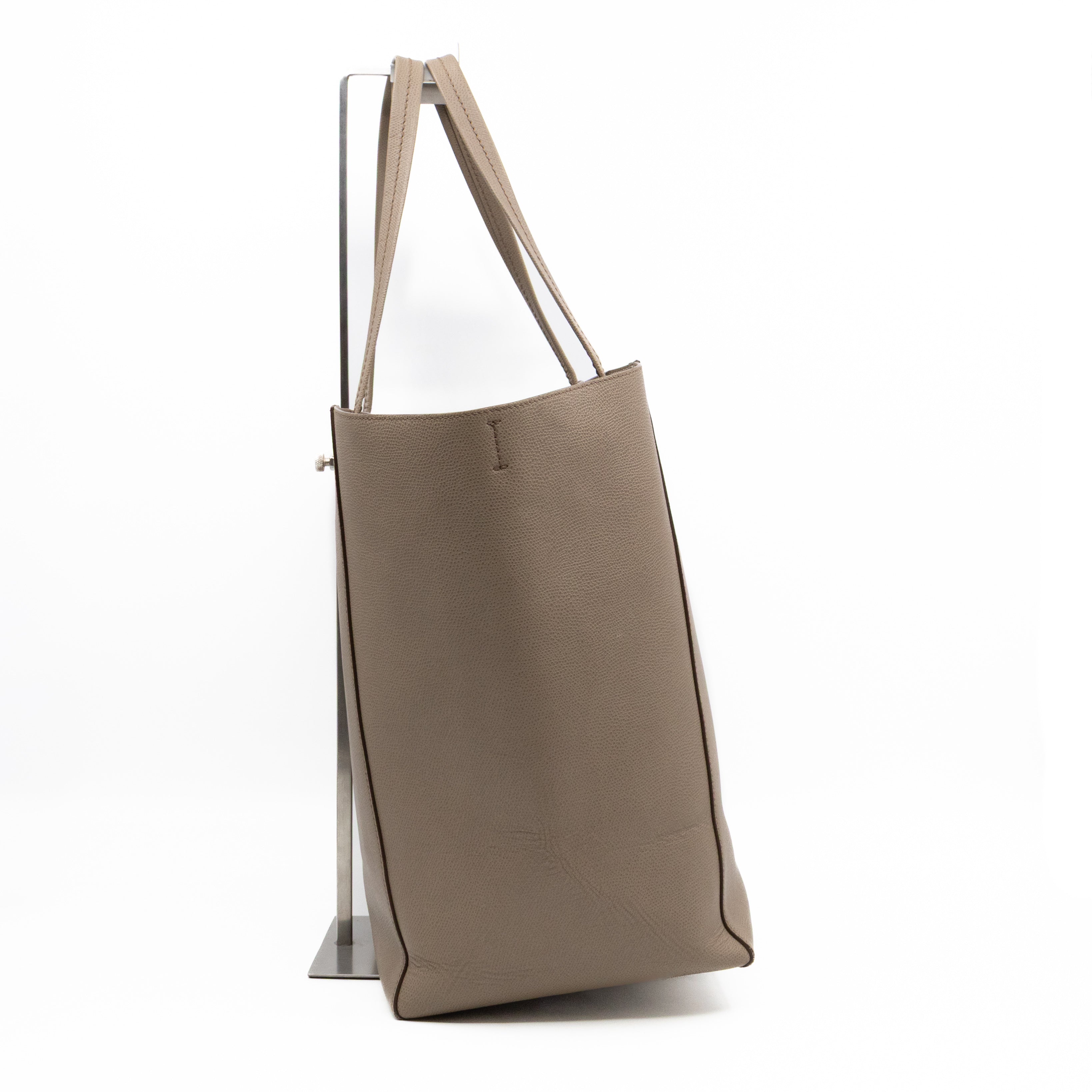 Cabas Phantom Tote Grey Leather