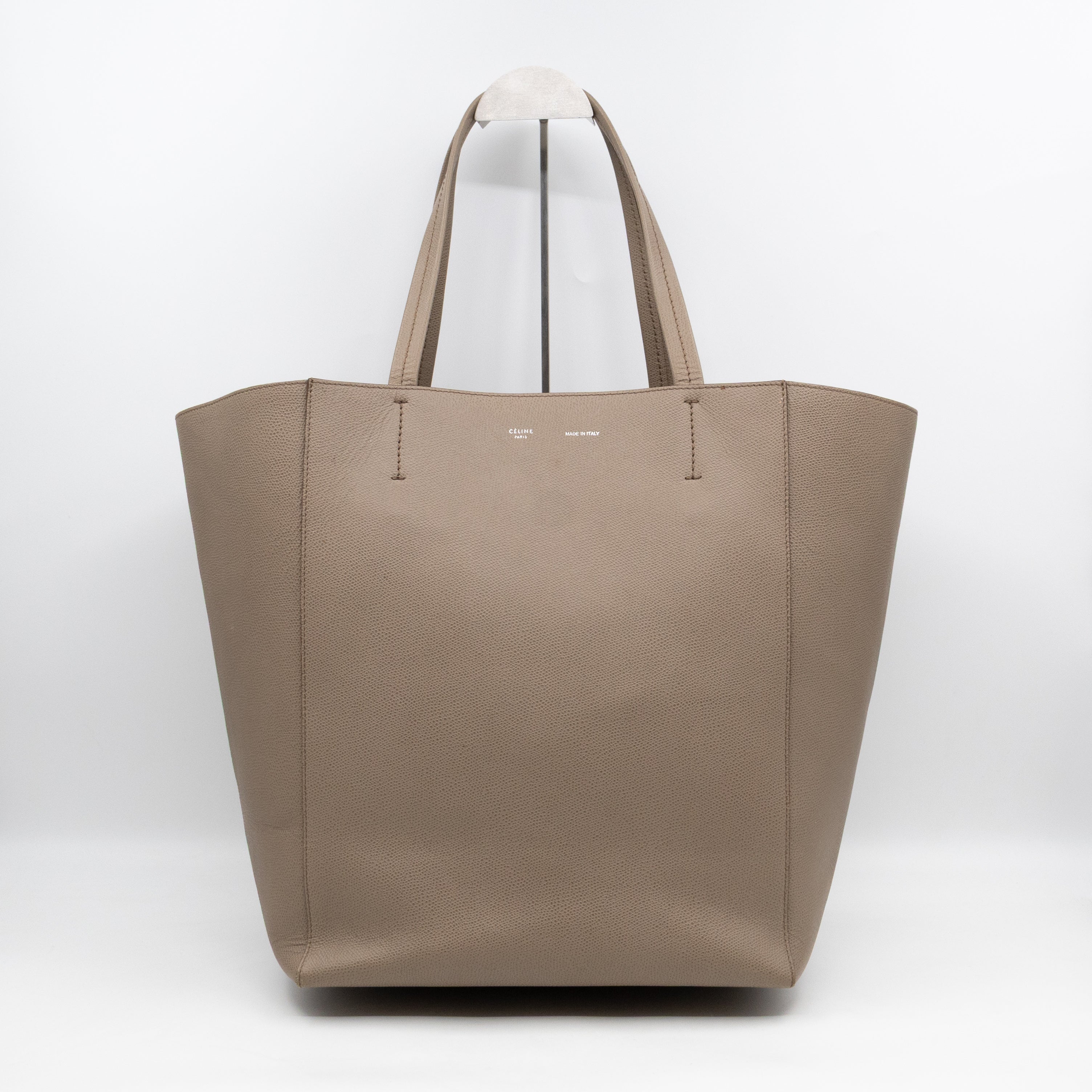Cabas Phantom Tote Grey Leather