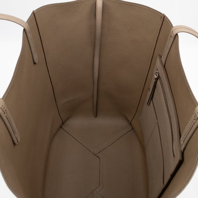 Cabas Phantom Tote Grey Leather