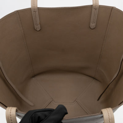 Cabas Phantom Tote Grey Leather