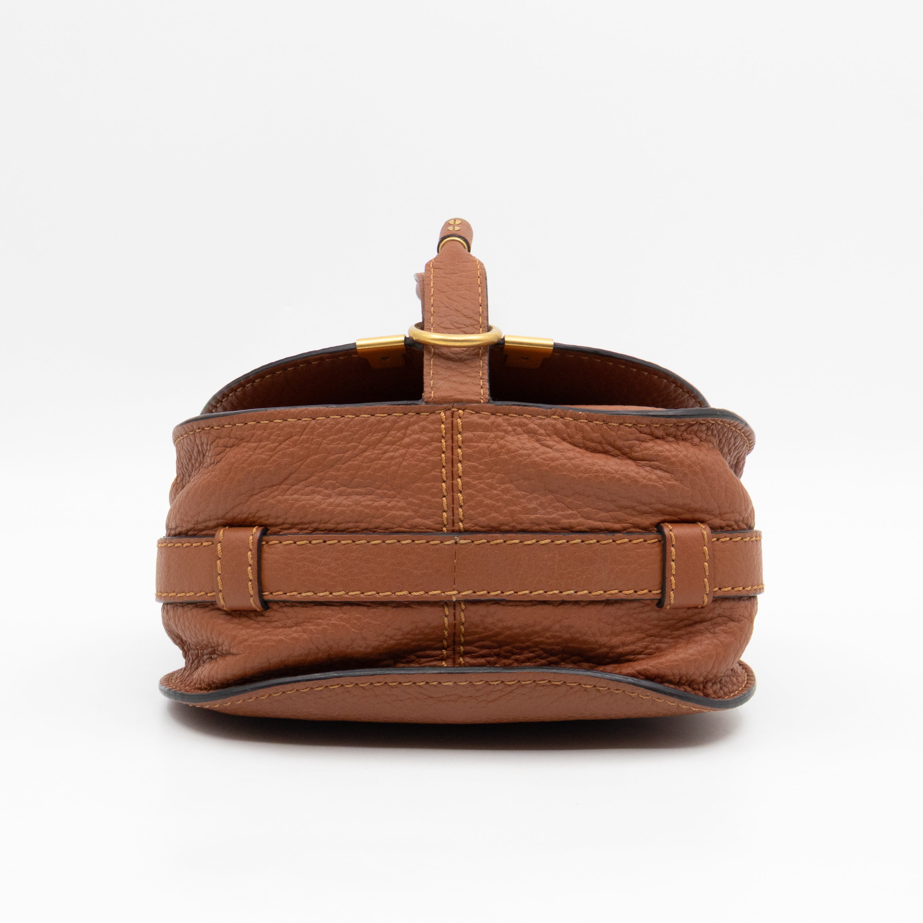 Marcie Mini Crossbody Bag Brown Leather