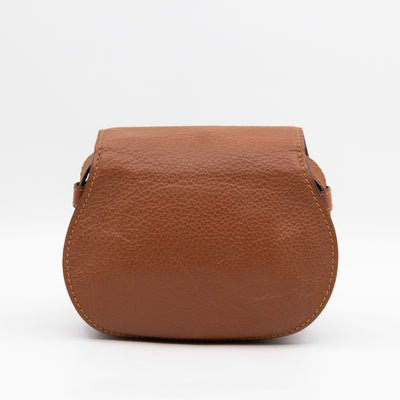 Marcie Mini Crossbody Bag Brown Leather