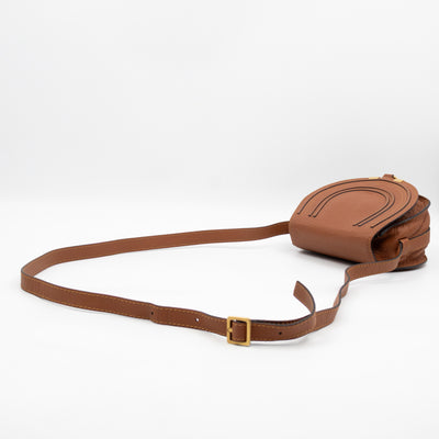 Marcie Mini Crossbody Bag Brown Leather