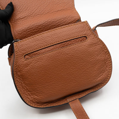 Marcie Mini Crossbody Bag Brown Leather