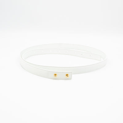 Prisma Padded Shoulder Bag White Leather