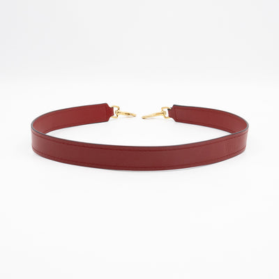 Gate Small Top Handle Tote Red Leather