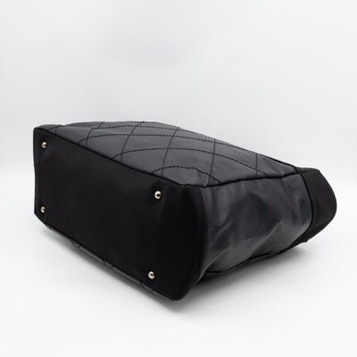 Paris Biarritz Tote Black Canvas