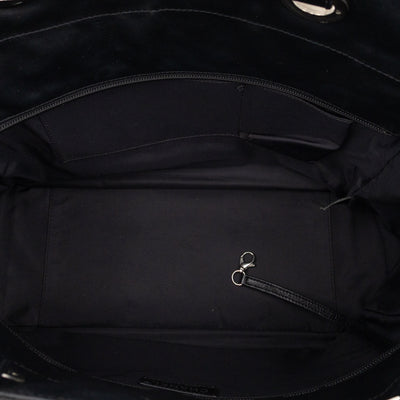 Paris Biarritz Tote Black Canvas