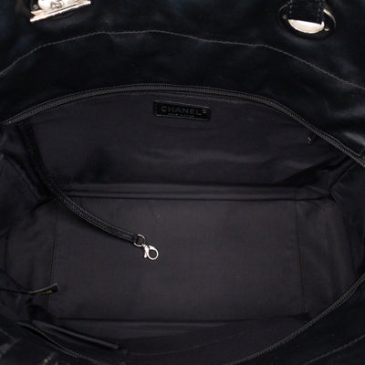 Paris Biarritz Tote Black Canvas