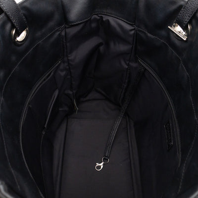 Paris Biarritz Tote Black Canvas