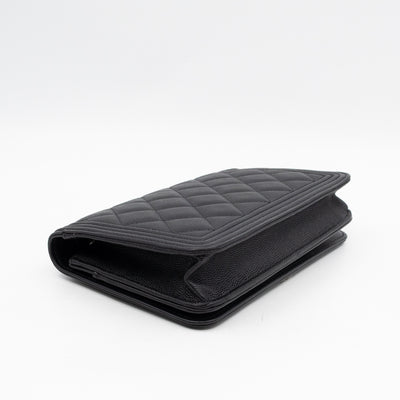Boy Wallet On Chain Black Caviar Ruthenium